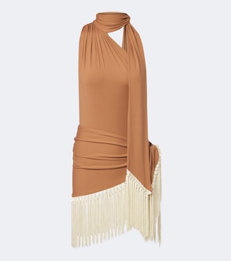 Siwa scarf-detail swimsuit and beach cover-up set | Taller Marmo