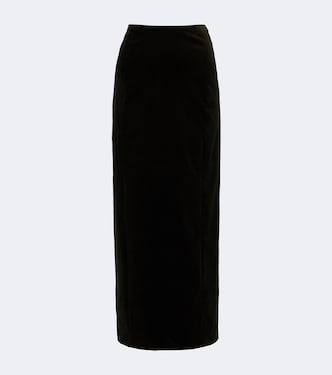 Cotton velvet maxi skirt | Jil Sander