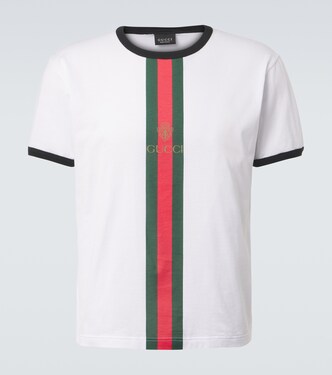 Web Stripe cotton T-shirt | Gucci