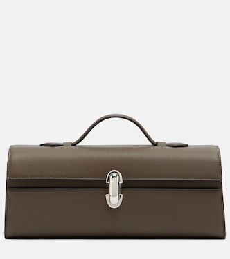 Symmetry Slim Medium leather top-handle bag | Savette