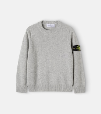 Compass wool and cashmere-blend sweater | Stone Island Junior