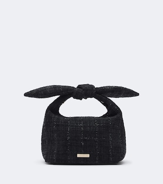 Bow Tie Mini tweed top-handle bag | Aquazzura