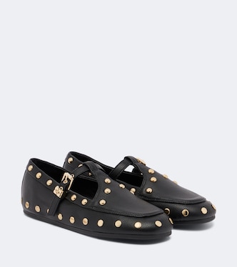 Mary Jenny studded flats | Ganni