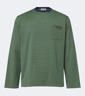 Striped cotton jersey T-shirt | Miu Miu