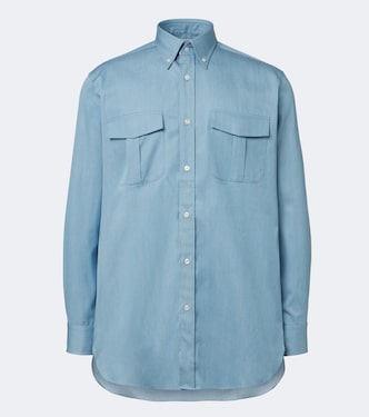 Hemd aus Baumwoll-Chambray | Charvet