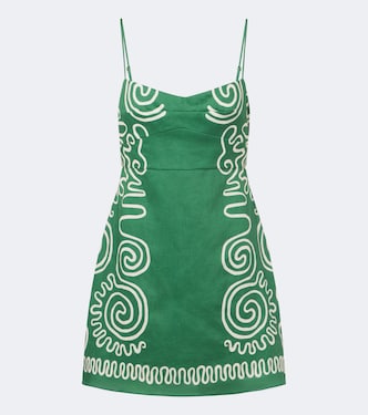 Lucca printed linen minidress | Cala de la Cruz