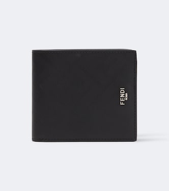 Fendi Shadow embossed leather bifold wallet | Fendi