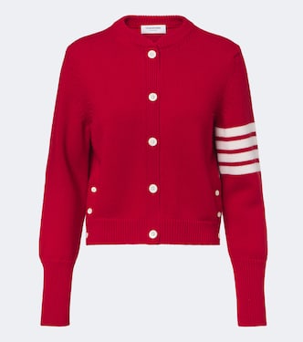 Cardigan 4-Bar in lana | Thom Browne