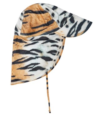 Baby Nando tiger-print sun hat | Molo