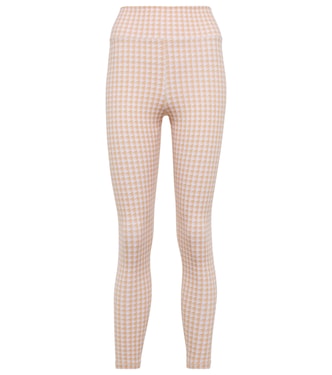 Dance houndstooth high-rise leggings | The Upside