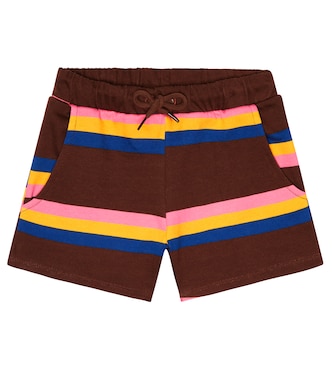 Striped cotton jersey shorts | Mini Rodini