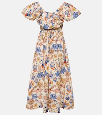 Robe longue Francesca en coton à fleurs | Ulla Johnson