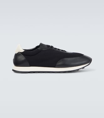Owen leather-trimmed sneakers | The Row