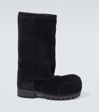Alaska Fur High suede boots | Balenciaga