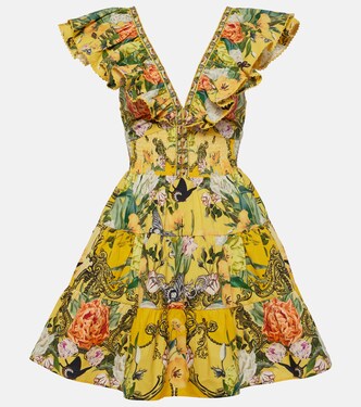 Robe Paths Of Gold en coton à fleurs | Camilla