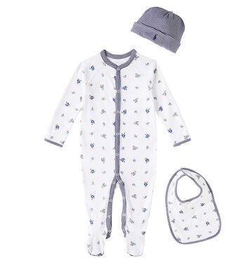 Baby Set aus Strampler, Mütze und Lätzchen | Polo Ralph Lauren Kids