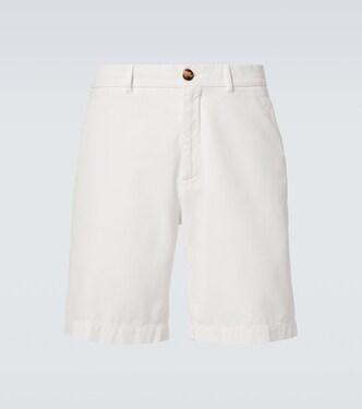 Shorts in twill di cotone | Brunello Cucinelli