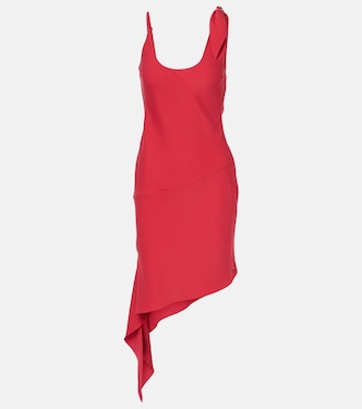 Robe asymétrique à détail écharpe | Courrèges