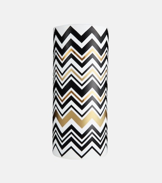 Zigzag Gold Tall vase | Missoni