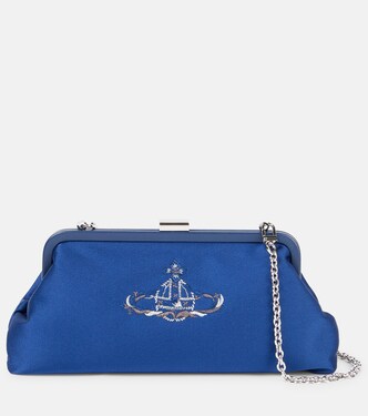 Bestickte Clutch Dorothy aus Satin | Vivienne Westwood