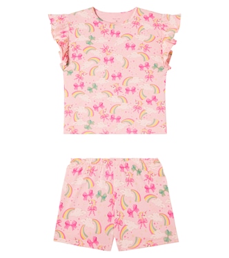  Lin Frill cotton top and shorts set | Konges Sløjd