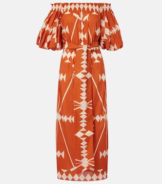 Bedrucktes Midikleid aus Baumwollpopeline | Johanna Ortiz