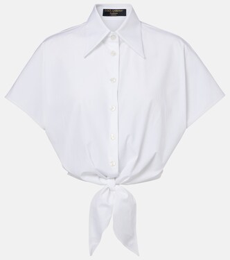 Cropped-Hemd aus einem Baumwollgemisch | Dolce&Gabbana