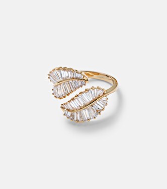 Bague Palm Leaf en or 18 ct et diamants | Anita Ko