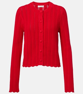 Mariette scalloped pointelle cotton cardigan | Altuzarra