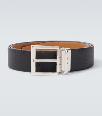 Saffiano reversible leather belt | Prada