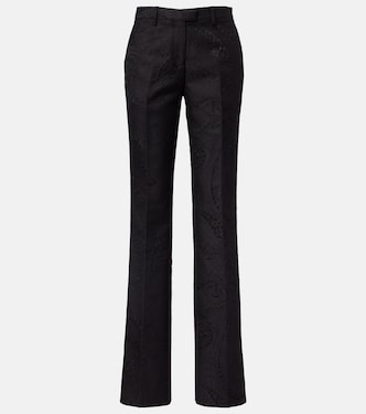 Paisley jacquard bootcut pants | Etro