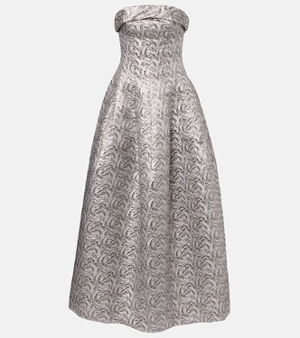 Metallic-effect bustier gown | Simkhai