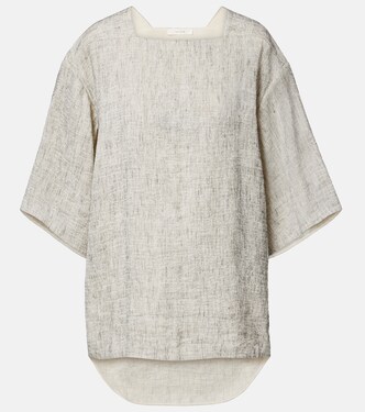 Hamza linen and silk top | The Row