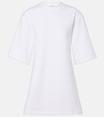 Open-back cotton-blend jersey minidress | Wardrobe.NYC