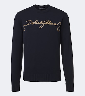 Embroidered virgin wool sweater | Dolce&Gabbana