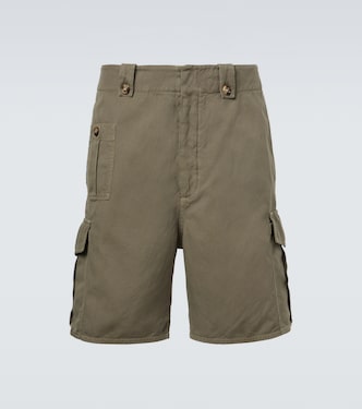 Cotton and linen cargo shorts | Brunello Cucinelli