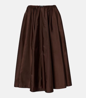 Re-Nylon pleated midi skirt | Prada