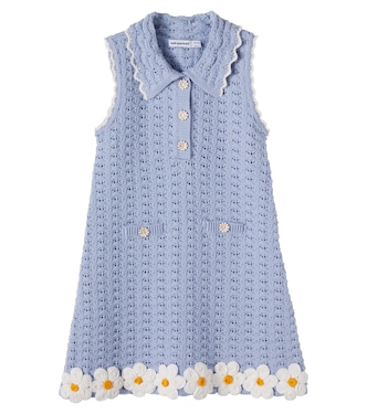 Floral pointelle dress | Self-Portrait Kids