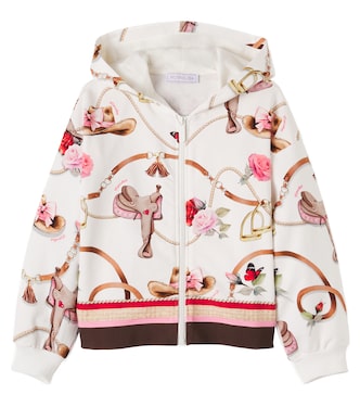 Sudadera con capucha de algodón estampada | Monnalisa