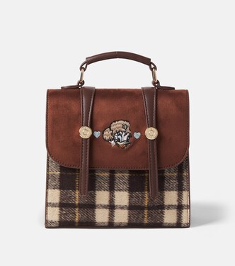x Disney® checked backpack | Monnalisa
