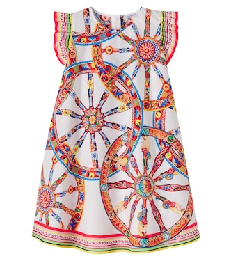 Carretto ruffled cotton dress | Dolce&Gabbana Kids
