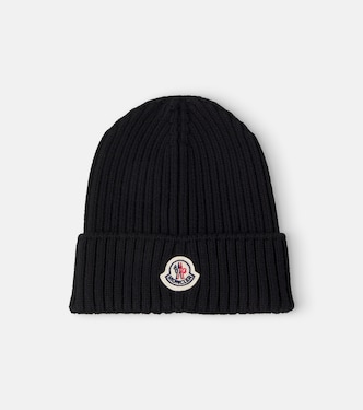 Logo virgin wool beanie | Moncler Enfant