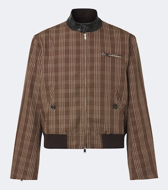 Axis checked virgin wool jacket | Wales Bonner