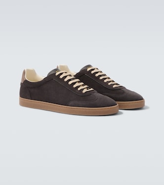 Zapatillas de ante con piel | Brunello Cucinelli