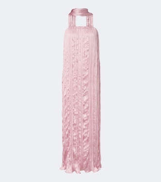 Esme scarf-detail crinkled maxi dress | Posse