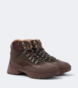 Schnürstiefel mit Shearling | Brunello Cucinelli