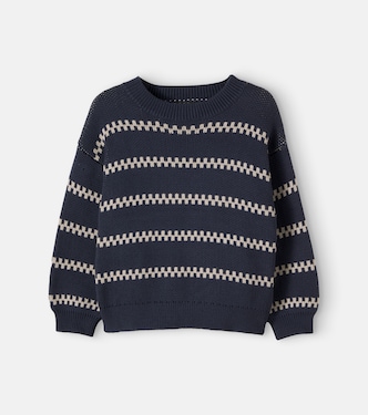Harlow jacquard cotton sweater | Wheat