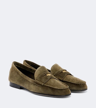 Suede penny loafers | Veronica Beard