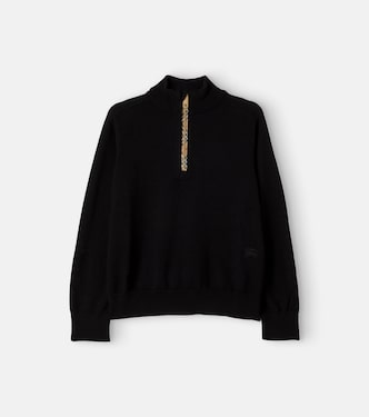 Wool half-zip sweater | Burberry Kids