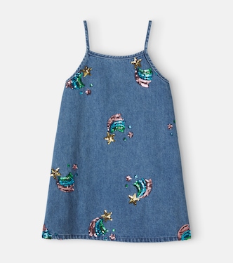 Vestido Magot de denim con lentejuelas | Konges Sløjd
